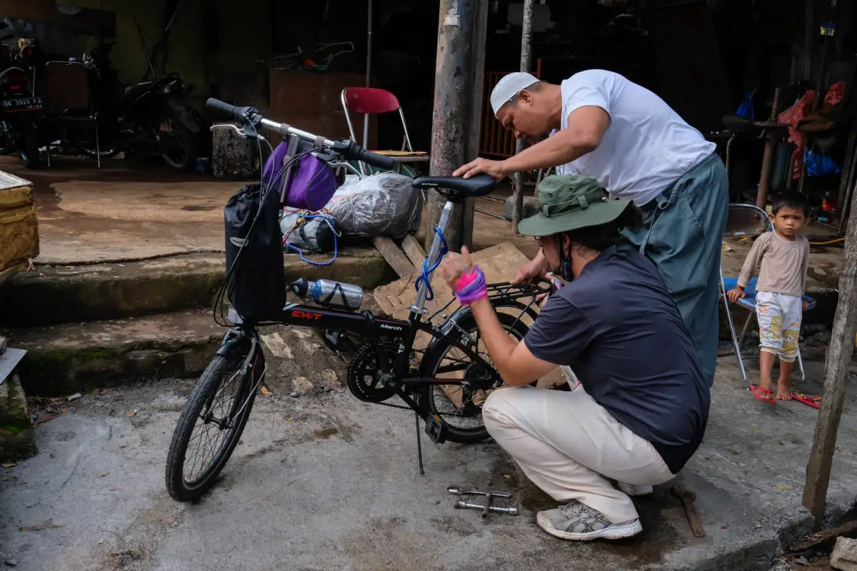 touring with folding bikes