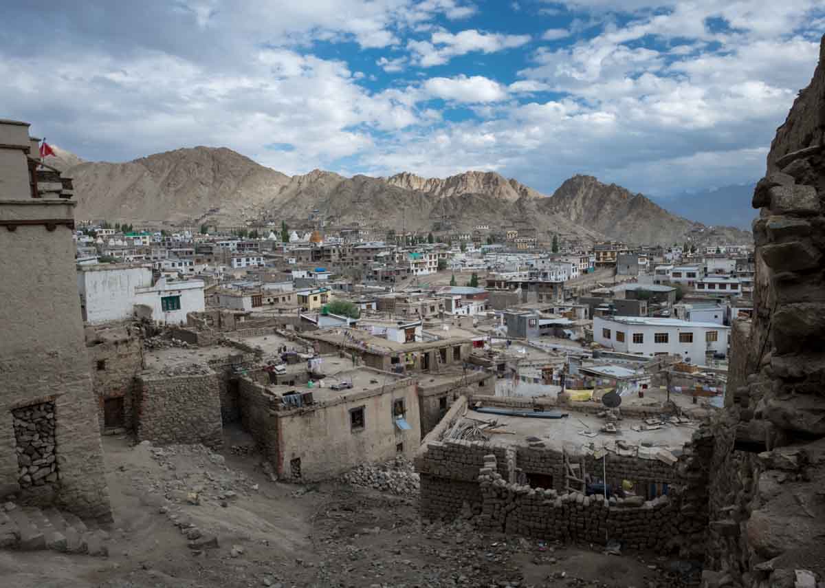 Leh in Ladakh, a hill station in north india