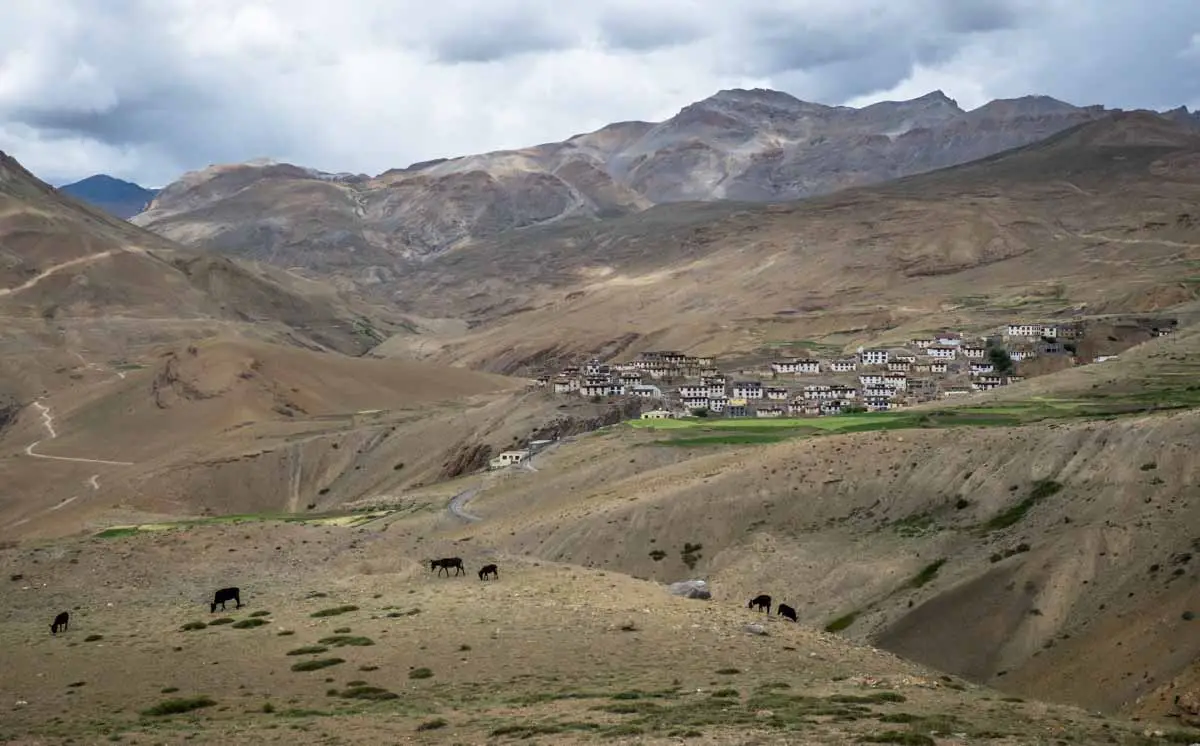 Kibber in Spiti valley, a hill station in north India