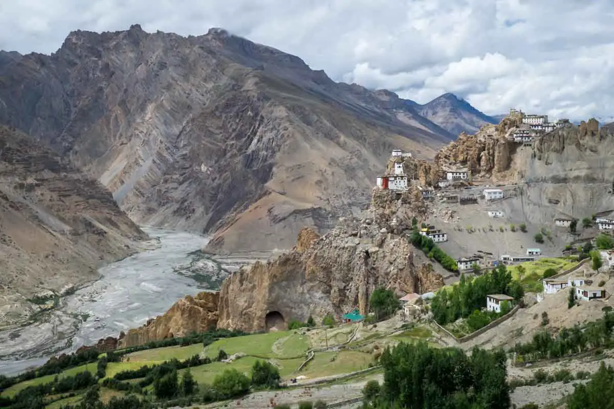 Dhankar in Spiti, , a hill station in north india