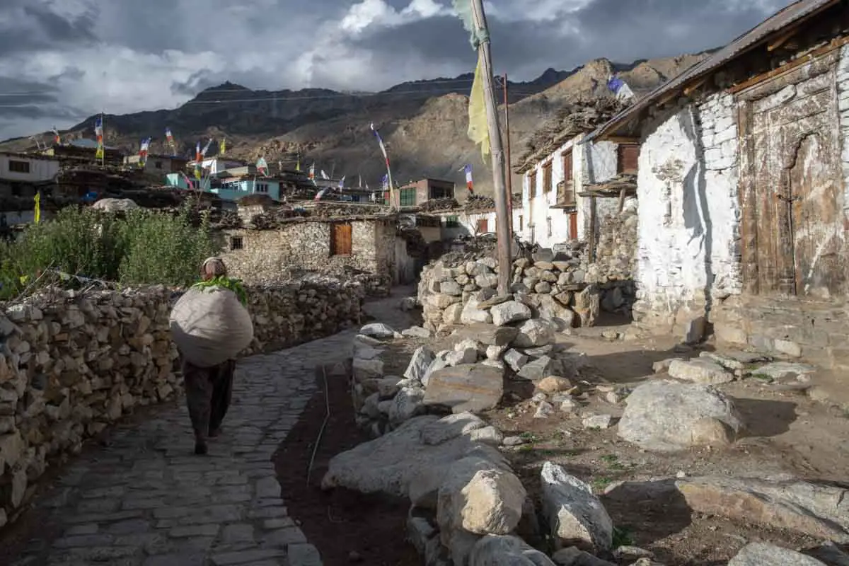 Nako in Himachal Pradesh, a hill station in north india