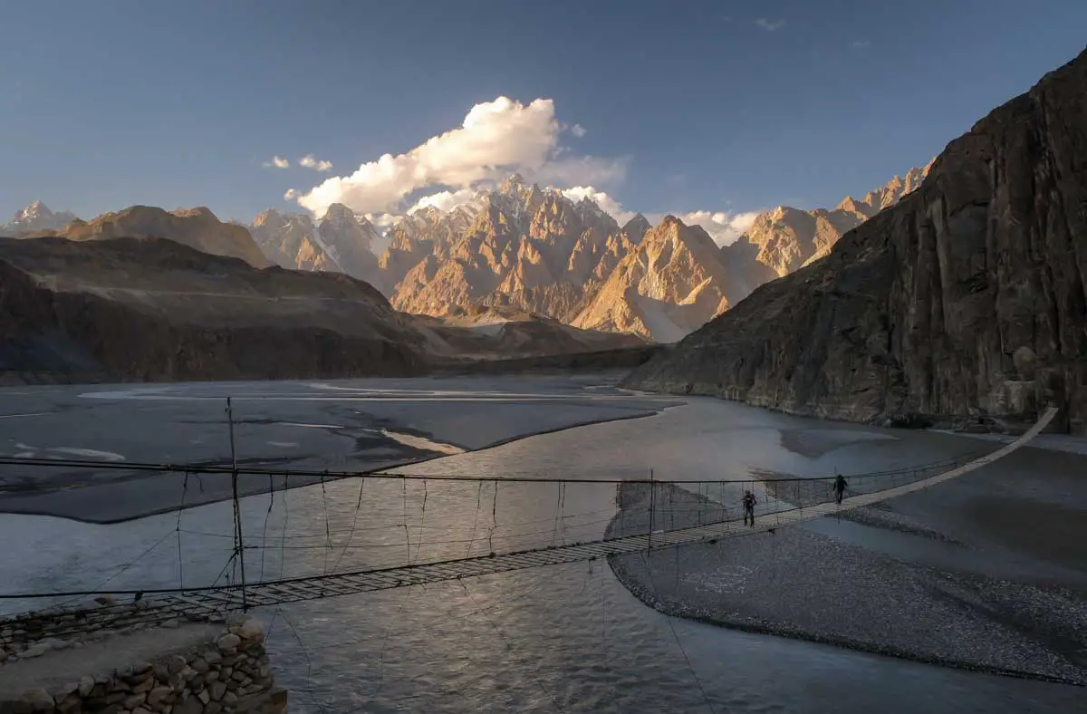 hunza valley tour motrobike husseini bridge