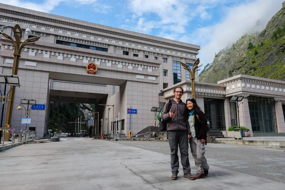 Tibet Nepal border crossing Kyrong