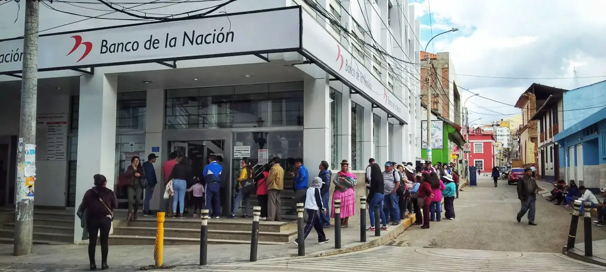 Peru Visa payment at Banco de la Nacion