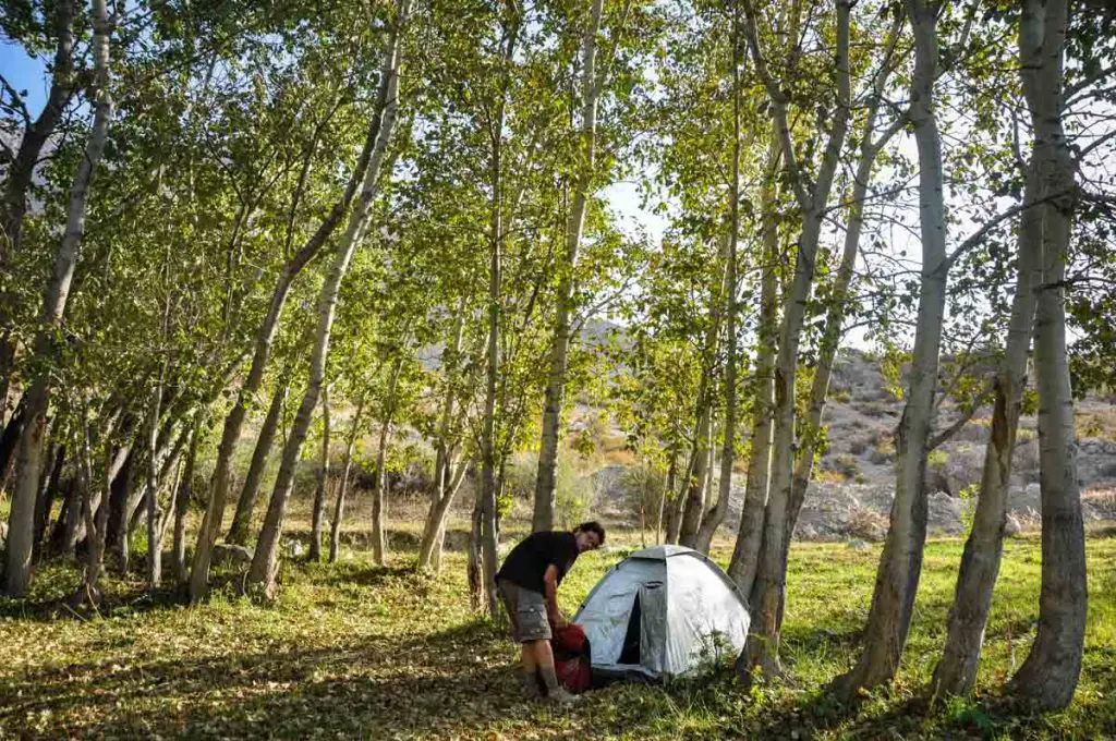 camping tips for beginners pitching a tent