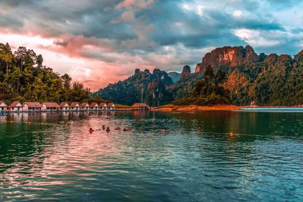 Cheow Lan Lake in Khao Sok national Park, Thailand
