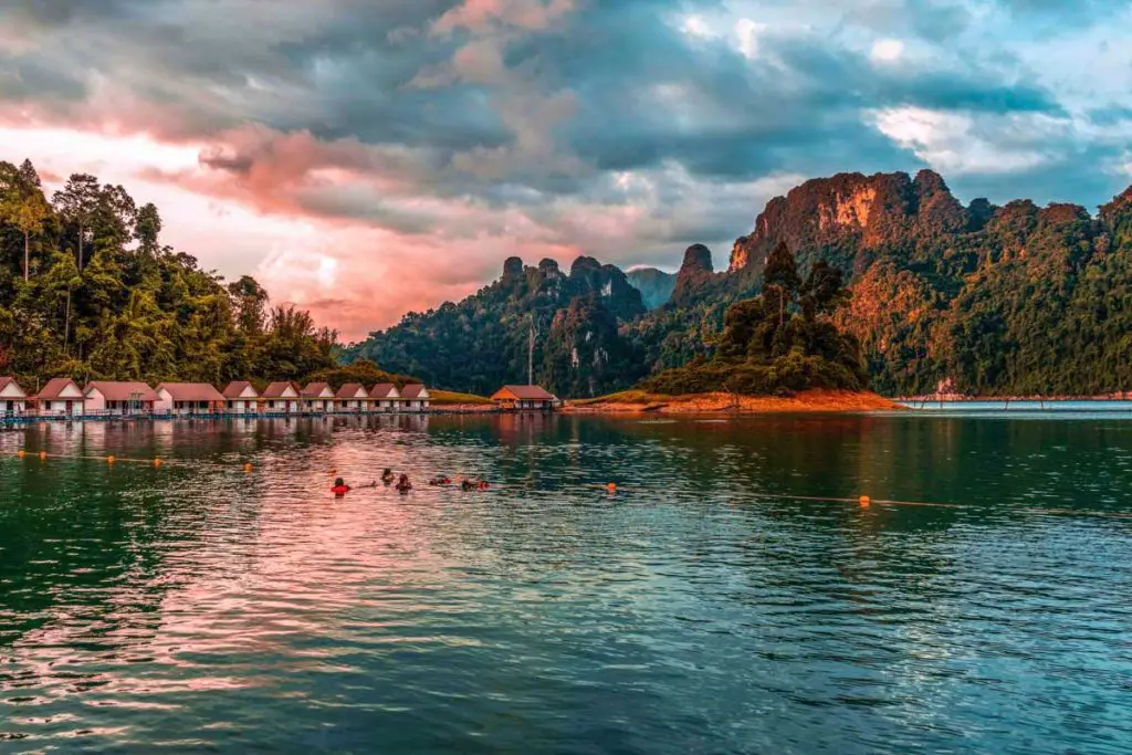 Cheow Lan Lake in Khao Sok national Park, Thailand